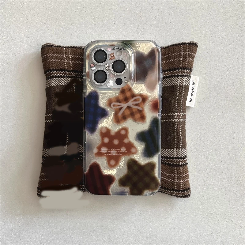 Korean Winter Cute Brown Check - Phone Cases Xr Cute บทวิจารณ์และราคา