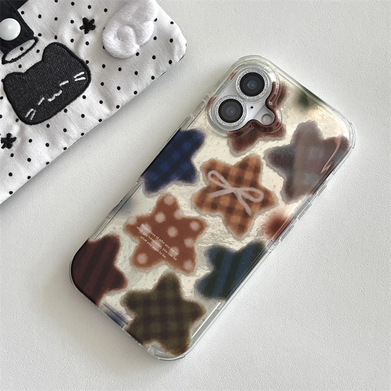 Korean Winter Cute Brown Check - Phone Cases Xr Cute บทวิจารณ์และราคา
