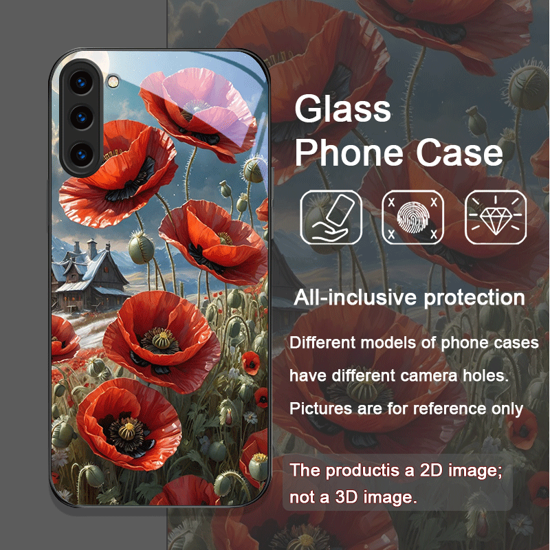 Retro Poppy Flower Bloom Hot R - Phone Cases Galaxy S25 บทวิจารณ์และราคา