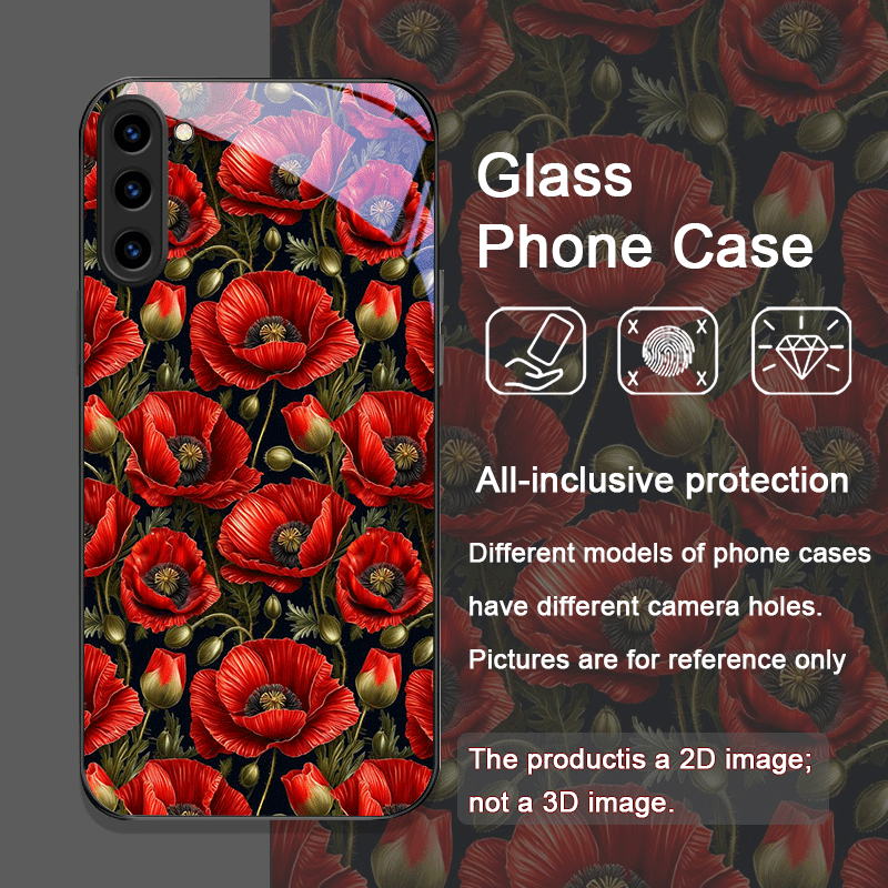 Retro Poppy Flower Bloom Hot R - Phone Cases Galaxy S25 บทวิจารณ์และราคา