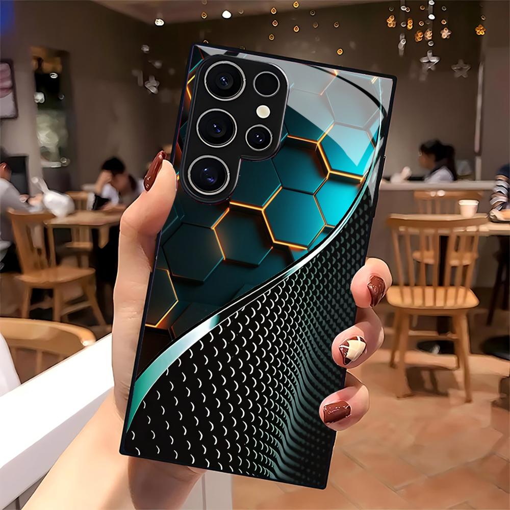 Creative Honeycomb Wood Patter - Phone Cases Galaxy S25 บทวิจารณ์และราคา