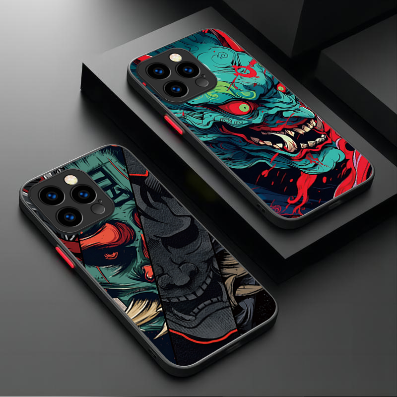 Samurai Hannya Mask Ghost Prin - Phone Cases Like Loopy บทวิจารณ์และราคา