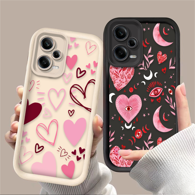 Pink Heart-shaped Phone Case f - Phone Cases Pink บทวิจารณ์และราคา