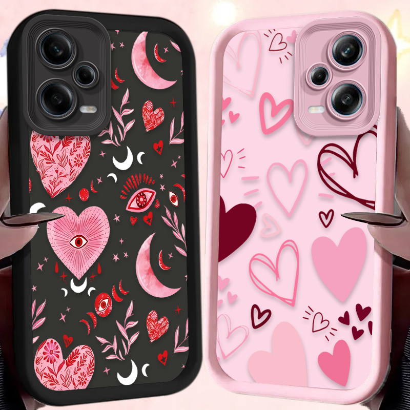 Pink Heart-shaped Phone Case f - Phone Cases Pink บทวิจารณ์และราคา