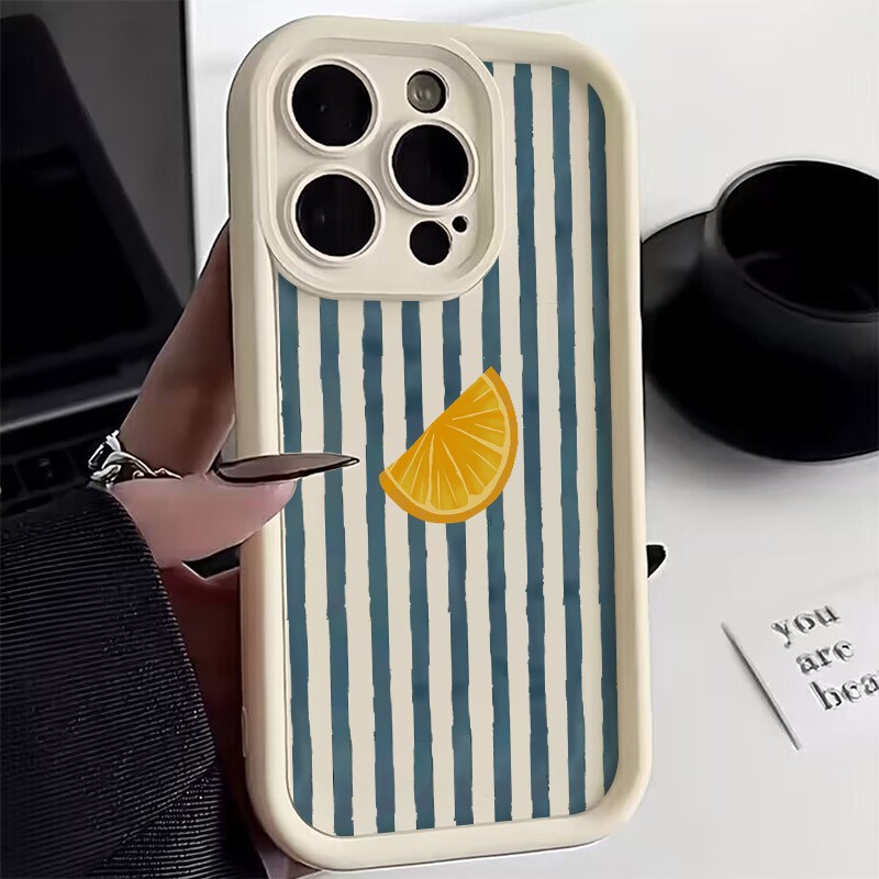 Striped Lemon Slice Pattern Ph - Phone Cases Like Loopy บทวิจารณ์และราคา