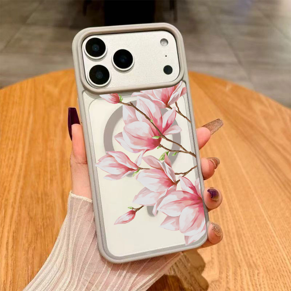 Fashion Flower Magnetic Phone  - Matte Frosted Case บทวิจารณ์และราคา