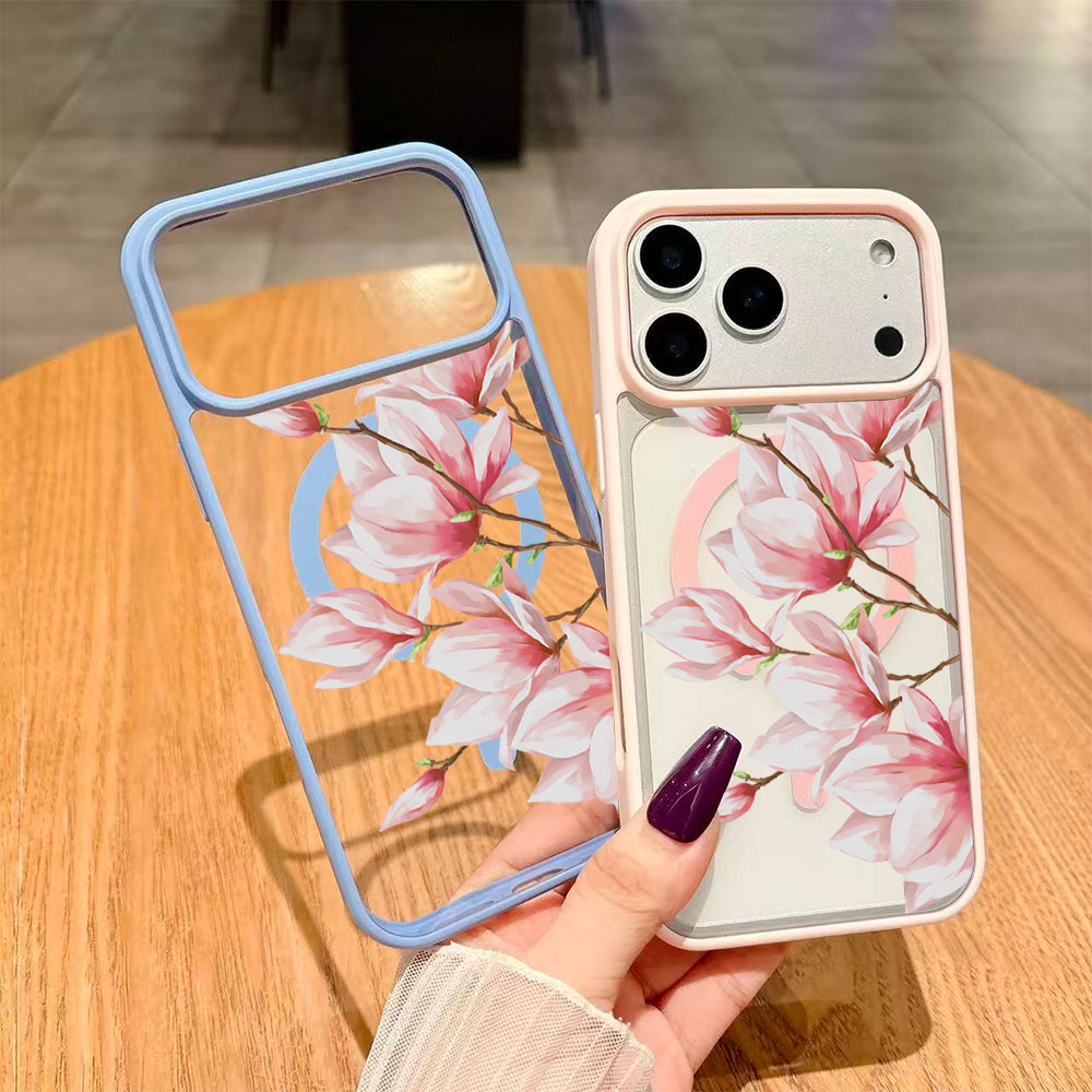 Fashion Flower Magnetic Phone  - Matte Frosted Case บทวิจารณ์และราคา