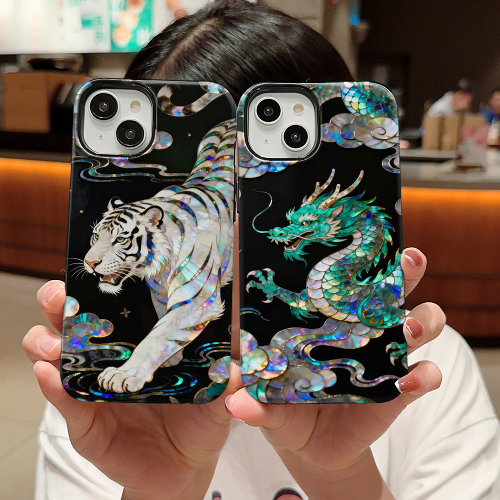 Stylish Tiger Dragon Marble Te - Phone Cases Like Loopy บทวิจารณ์และราคา