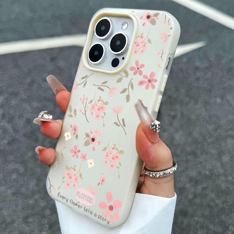 Cute Sweet Pink Floral Candy C - Phone Cases Pink บทวิจารณ์และราคา