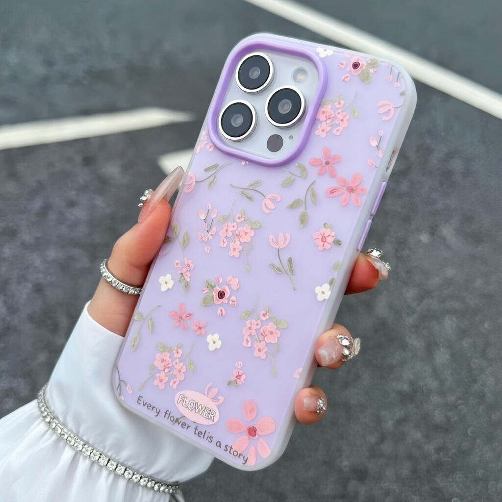 Cute Sweet Pink Floral Candy C - Phone Cases Pink บทวิจารณ์และราคา