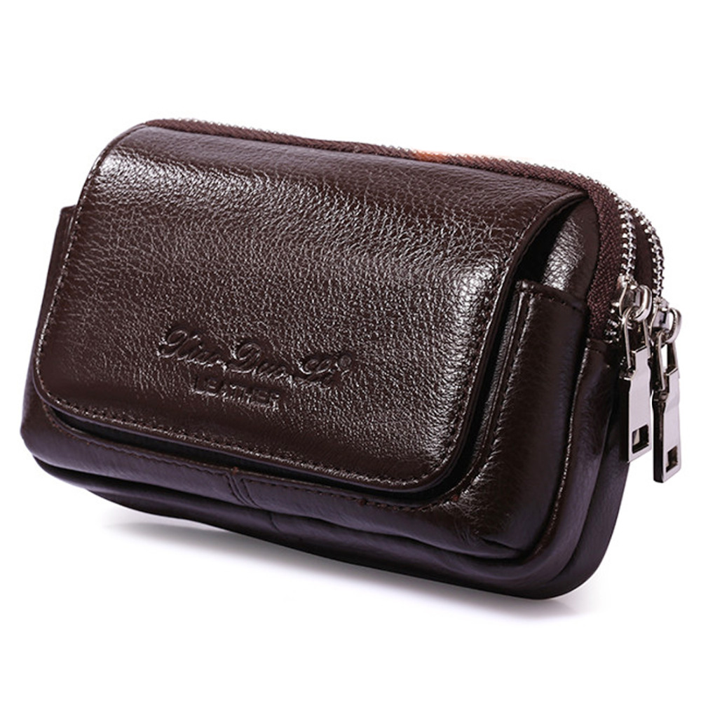 Men Genuine Leather Waist Fann - Phone Cases Blunt บทวิจารณ์และราคา