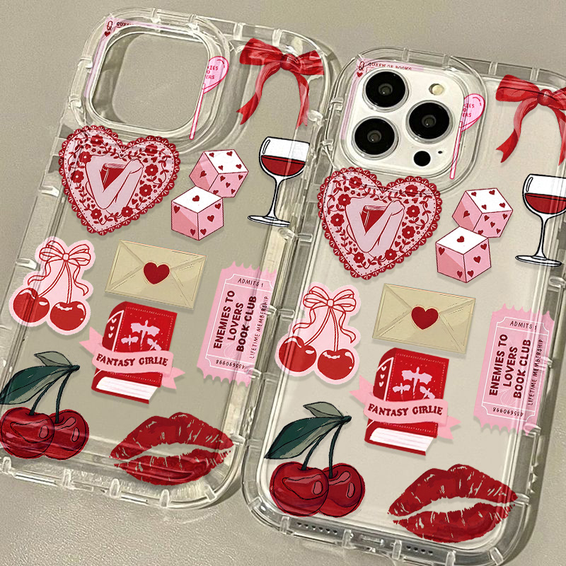 Korean Cute Cherry Bow Phone C - Phone Cases Xr Cute บทวิจารณ์และราคา