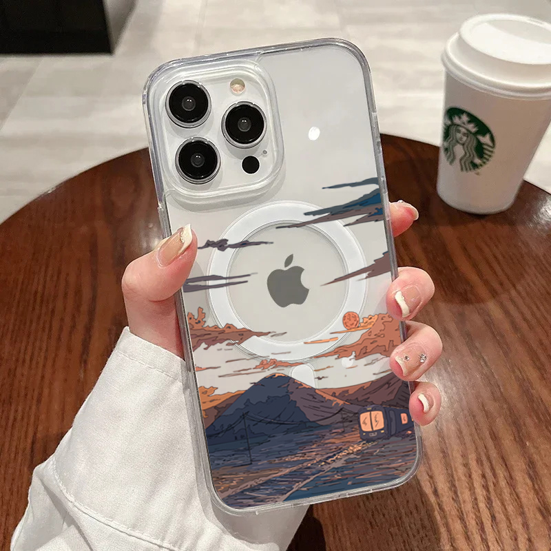 Sunset Pattern Fashion Phone C - Phone Cases Trendy บทวิจารณ์และราคา
