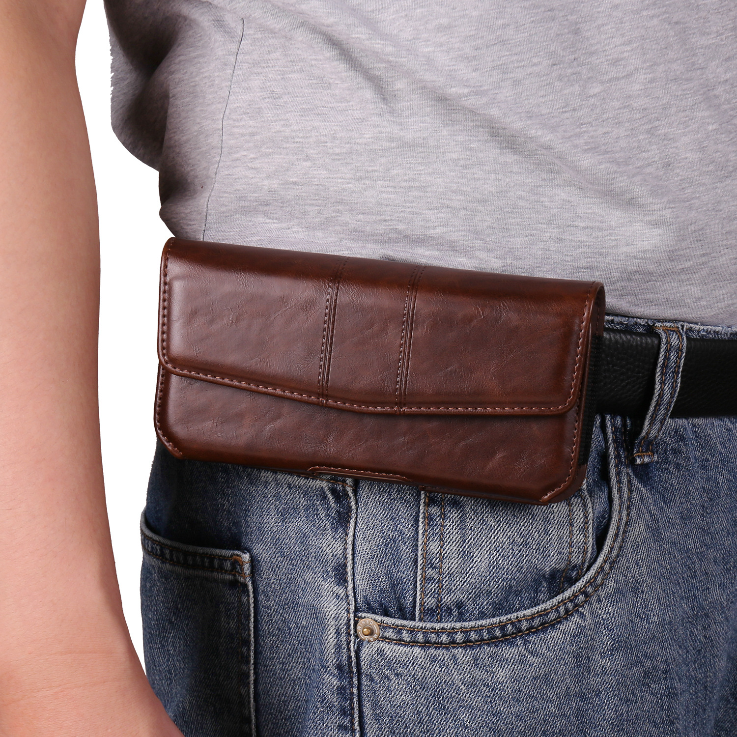 Mobile Phone Bag PU Leather Wi - Phone Cases Men บทวิจารณ์และราคา