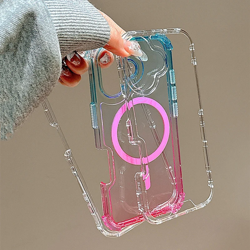 Hottest 3IN1 Gradient Clear fo - Gradient Color Case บทวิจารณ์และราคา