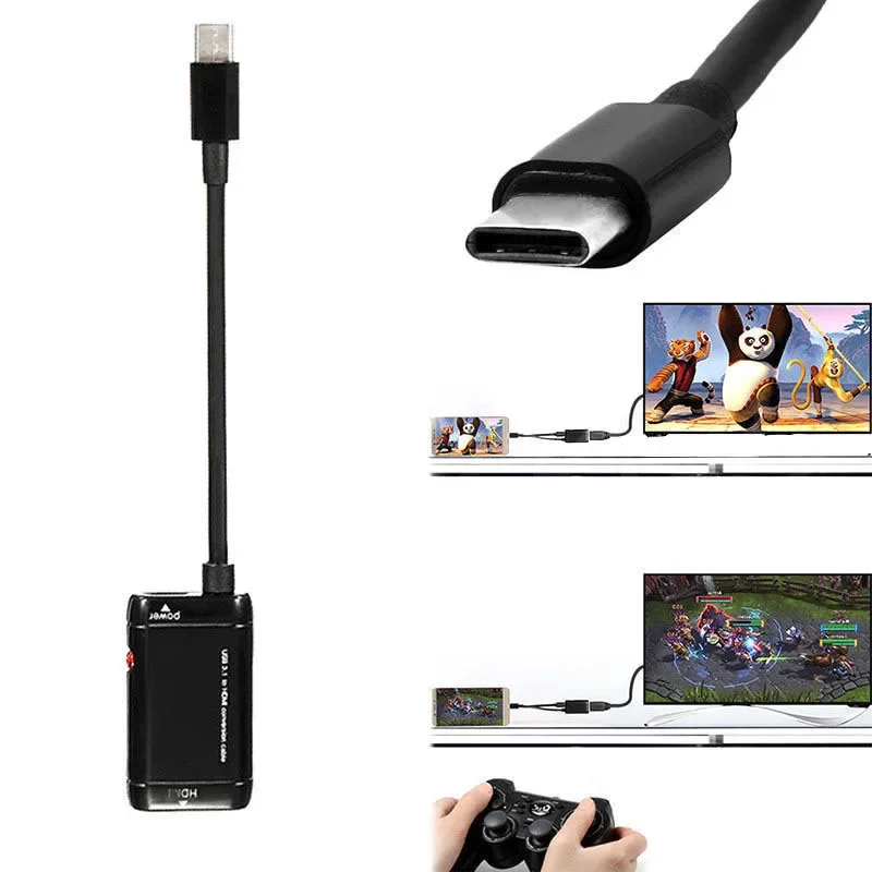 USB-C Type C Male to HDMI-comp - Phone Cases Android บทวิจารณ์และราคา