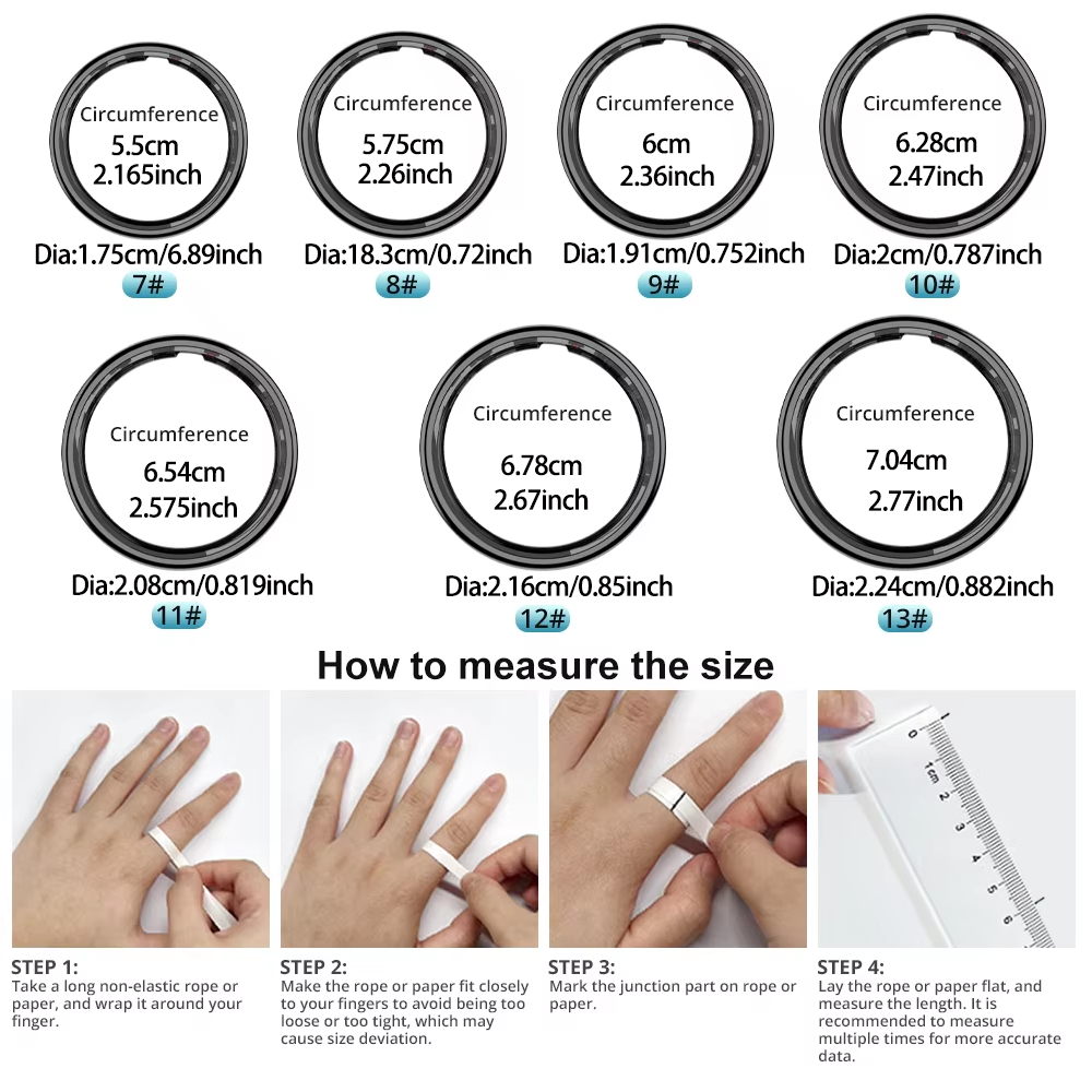 R09 Smart Ring Men Women with  - Phone Cases Android บทวิจารณ์และราคา