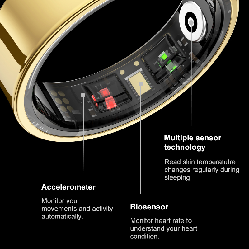 R09 Smart Ring Men Women with  - Phone Cases Android บทวิจารณ์และราคา