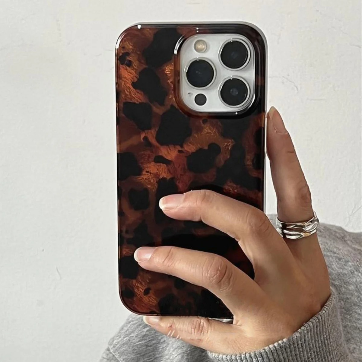 Retro Amber Texture Laser Phon - Phone Cases Like Loopy บทวิจารณ์และราคา