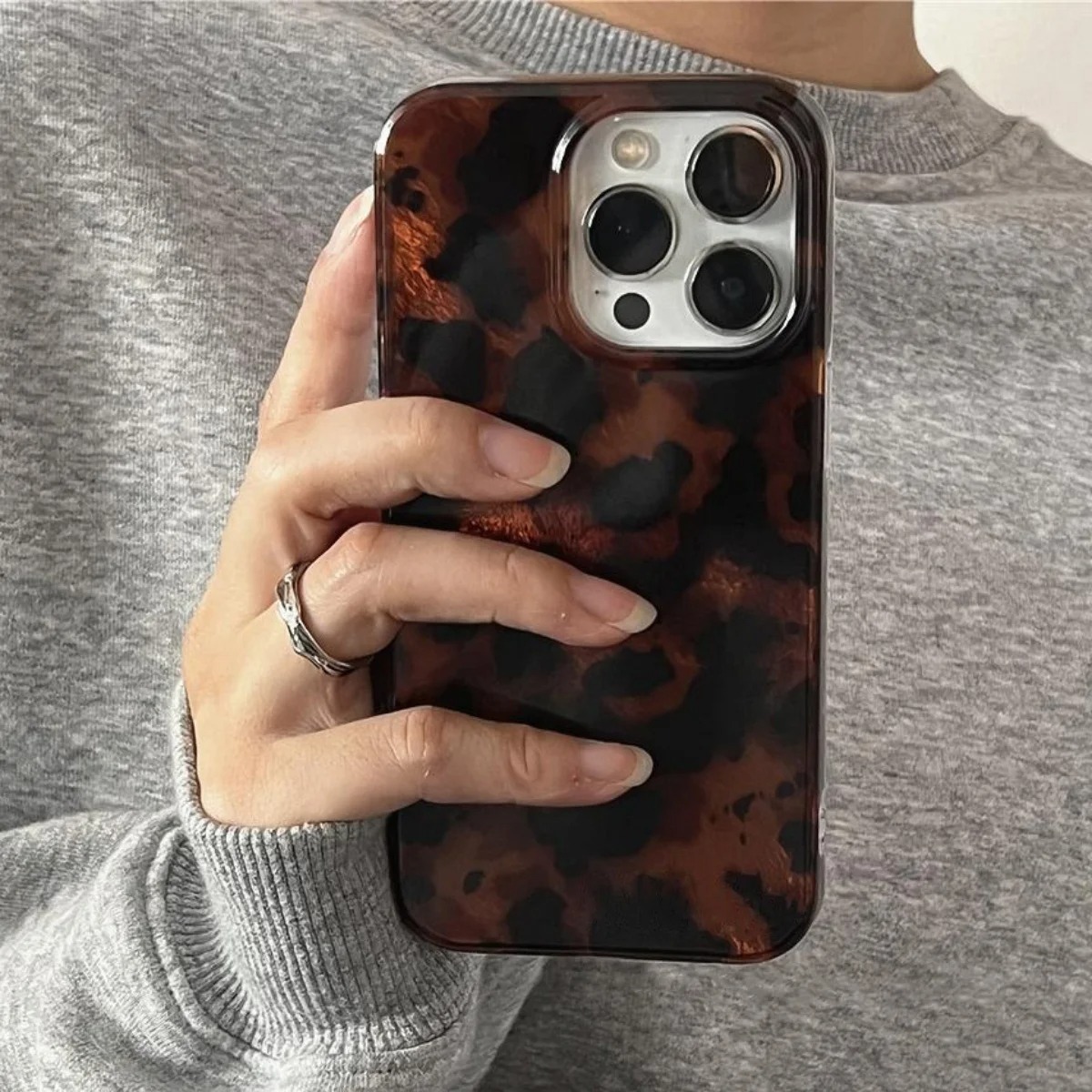 Retro Amber Texture Laser Phon - Phone Cases Like Loopy บทวิจารณ์และราคา