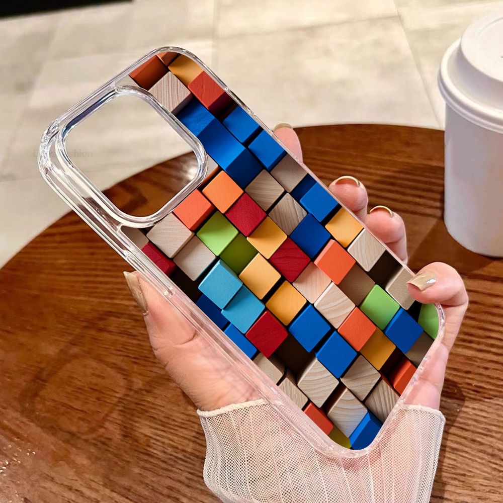 Colored Blocks Magnetic Wirele - Phone Cases Magnetic บทวิจารณ์และราคา