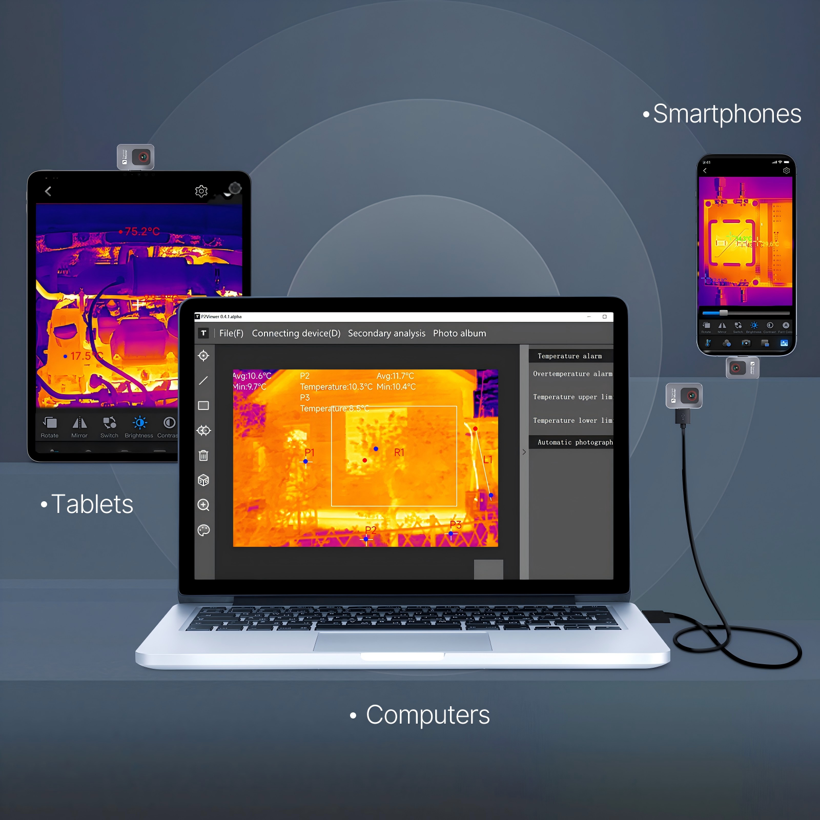 P2 Thermal Imaging Camera for  - Phone Cases Android บทวิจารณ์และราคา