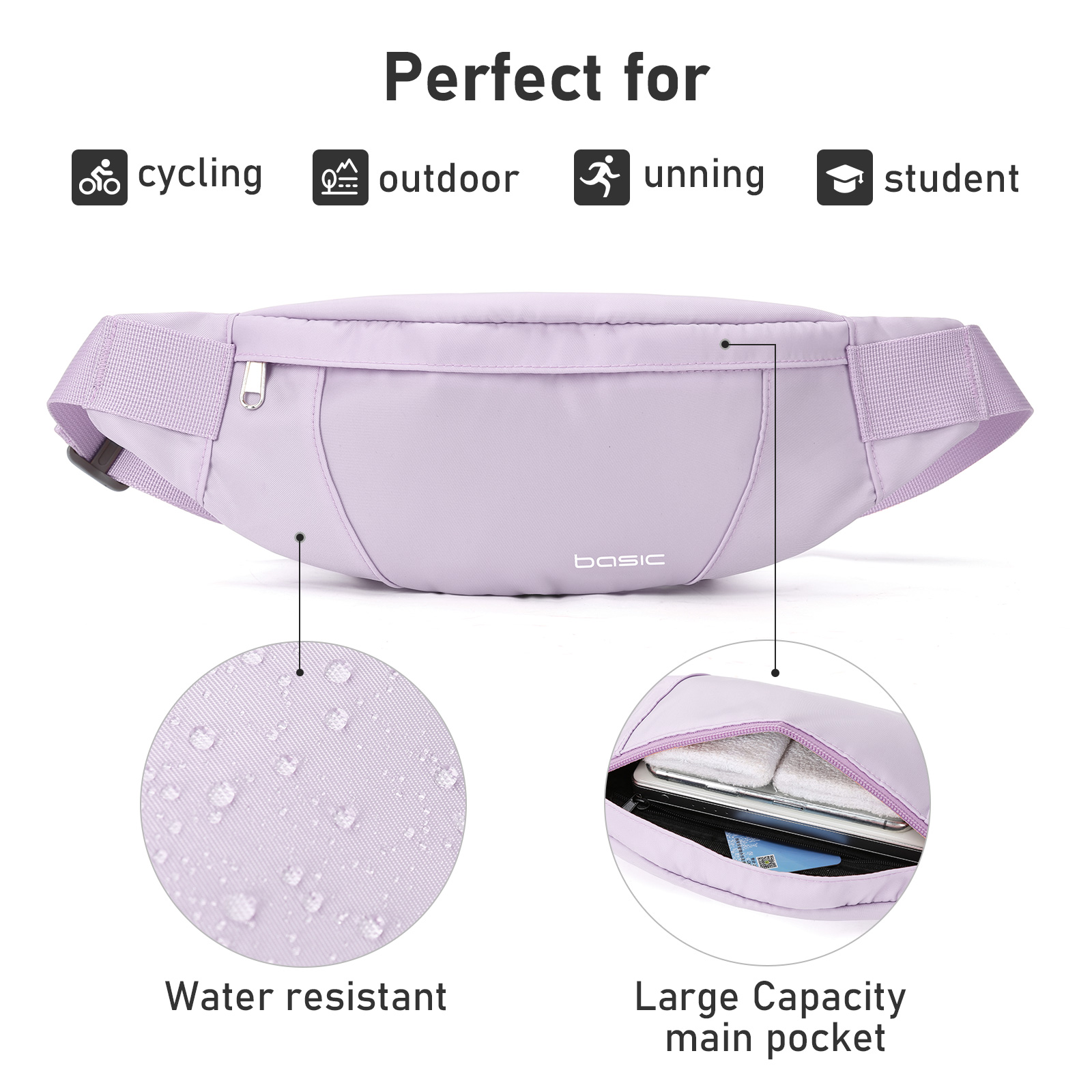 Fashion Running Waist Bag Wate - Phone Cases Men บทวิจารณ์และราคา
