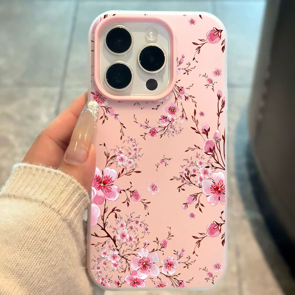 Pink Sakura Flower Pattern Pho - Phone Cases Pink บทวิจารณ์และราคา