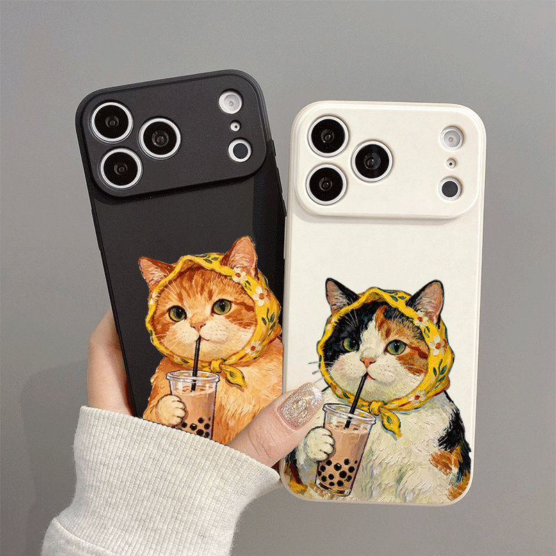 Funny Cartoon Animal Cat Coupl - Phone Cases Xr บทวิจารณ์และราคา