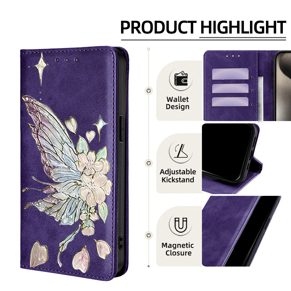 Painted Magnetic Flip Leather  - Phone Cases Galaxy S25 บทวิจารณ์และราคา