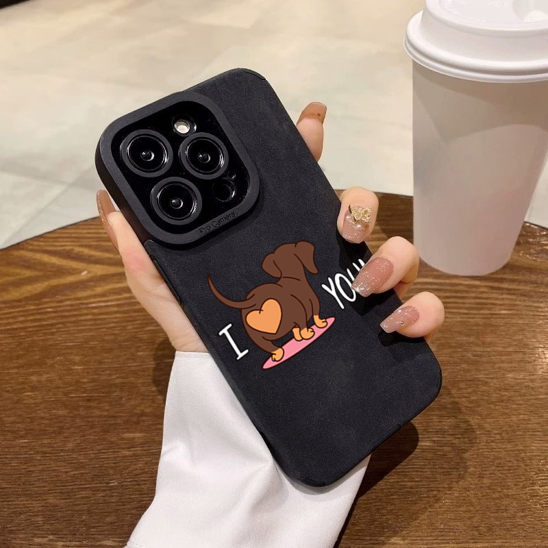 Cute Dachshund Heart Print Pho - Phone Cases Xr Cute บทวิจารณ์และราคา