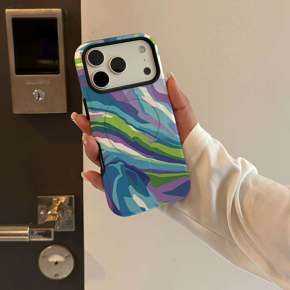 Pastel Abstract Wave Art Phone - Phone Cases Magnetic บทวิจารณ์และราคา