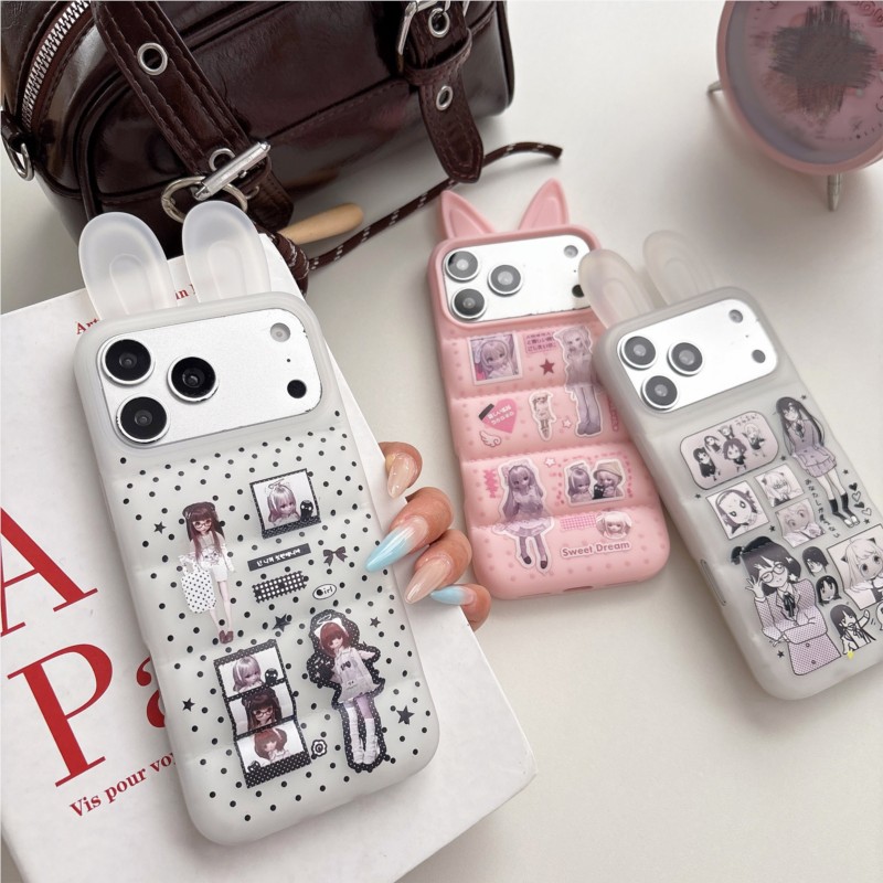 Japanese Y2K Cute Bunny Ear Ph - Phone Cases Japanese บทวิจารณ์และราคา