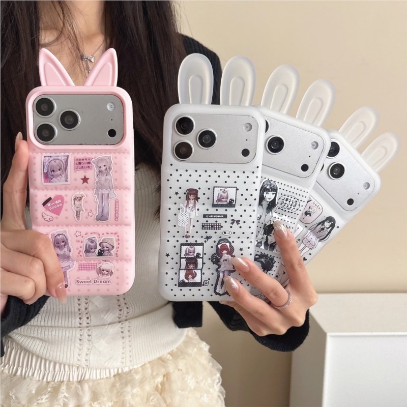 Japanese Y2K Cute Bunny Ear Ph - Phone Cases Japanese บทวิจารณ์และราคา