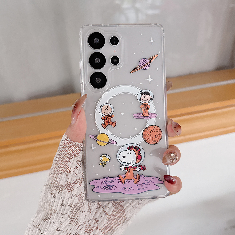 Cute Cartoon Snoopy Charlie Br - Phone Cases Magnetic บทวิจารณ์และราคา