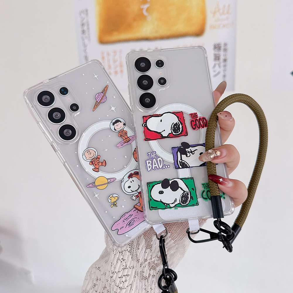 Cute Cartoon Snoopy Charlie Br - Phone Cases Magnetic บทวิจารณ์และราคา