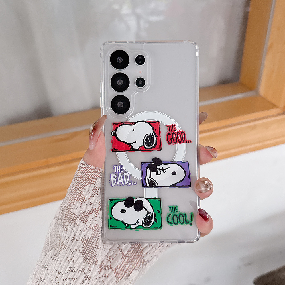 Cute Cartoon Snoopy Charlie Br - Phone Cases Magnetic บทวิจารณ์และราคา
